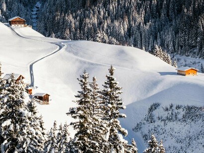 Casas isoladas umas das outras nos alpes suíços. Se em tempos de cólera a reflexão e análise se esfumem na voragem dos dias, isso não deveria significar, como infelizmente acontece, uma desumanização crescente 