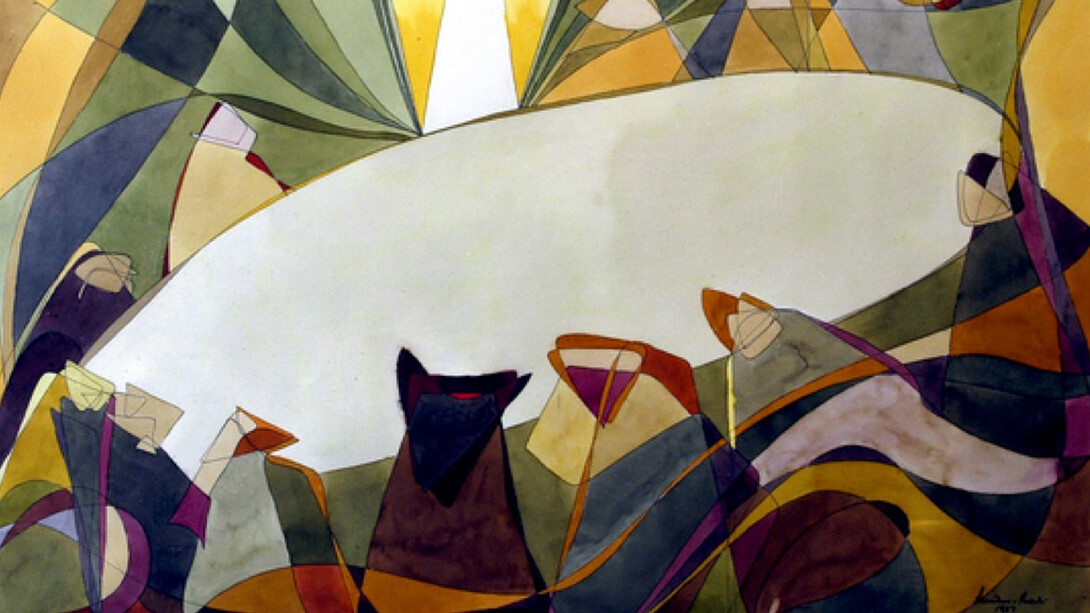 Wassef Boutros Ghali, The last supper (La cene), 1987. Courtesy of Leila Heller Gallery 