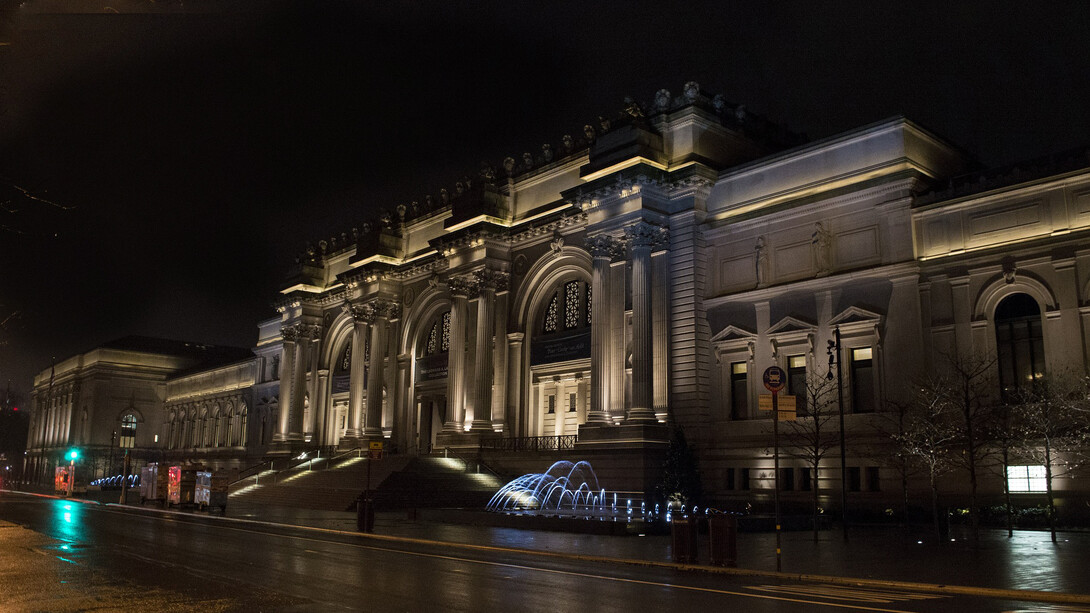 Esterno del Metropolitan Art Museum, New Yor, Stati Uniti