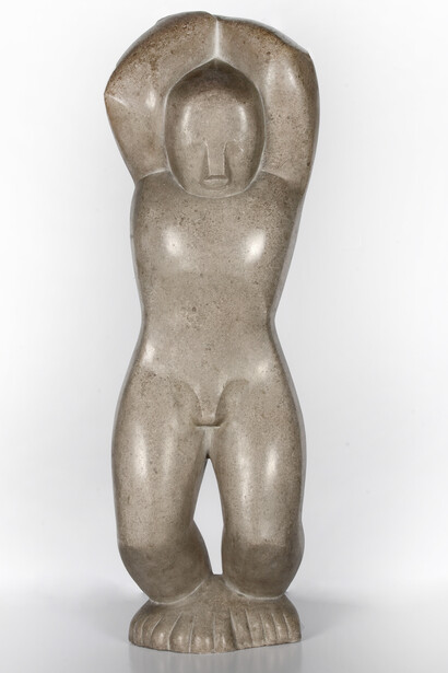 Leon Underwood, The Diver, c.1932, Hopton Wood Stone