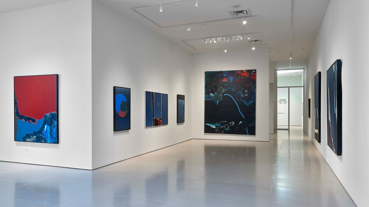 Dorothy Hood, Celestial voids, exhibition view. Courtesy of McClain Gallery