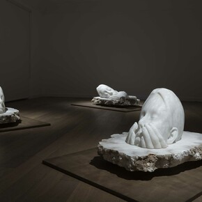 Jaume Plensa, 5 rêves, 5 désirs, vue d'exposition. Avec l'aimable autorisation de la Galerie Lelong