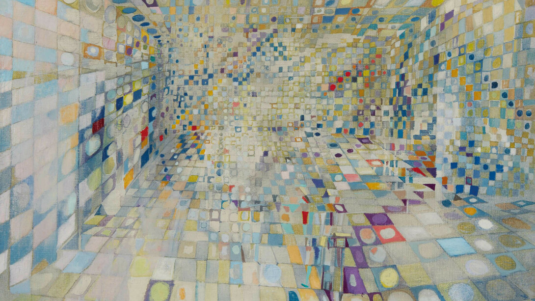 Maria Helena Vieira da Silva, The hallway or interior (Le couloir ou intérieur) (detail), 1948. Courtesy of Guggenheim Museum Bilbao