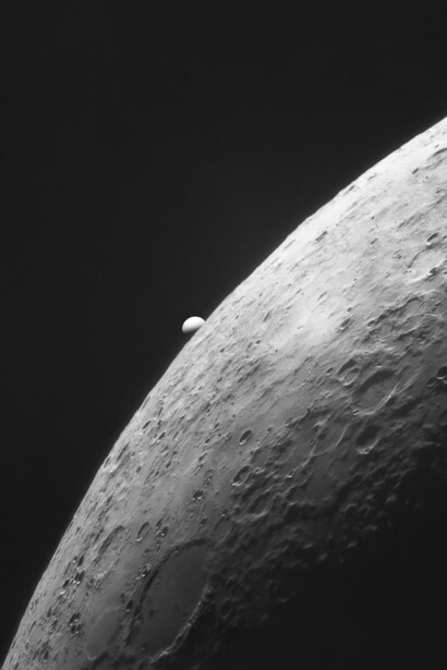 Lóránd Fényes, Venus and the moon in infrared. Courtesy of National Maritime Museum