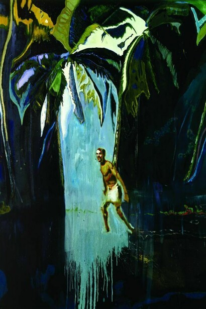 Peter Doig, Pelican (Stag), 2003, Oil on canvas, 276 x 200.5 cm, DOI 10/00, Courtesy the artist and Michael Werner Gallery New York and London