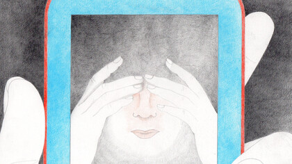 Gennj che si ribellò ai cellulari - Illustrazione di Greta Croci