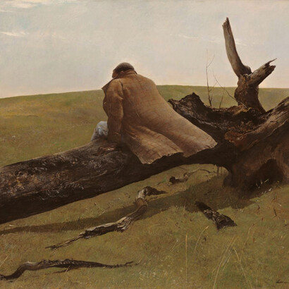 Andrew Wyeth, Viento de abril (1952, detalle)