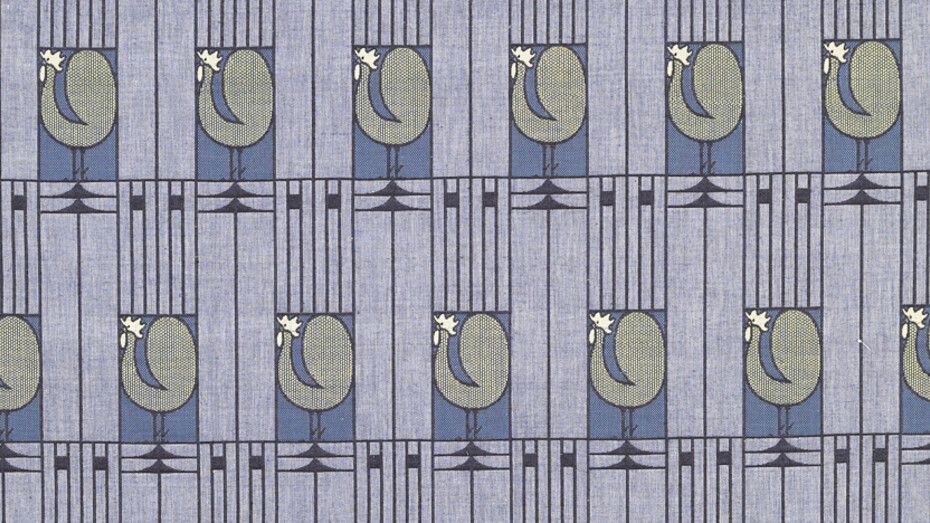 Josef Hoffman (1870–1956), Hahnen (Roosters), ca. 1904–1910, cotton double weave. Purchase: Gift of Kate Fowler Merle-Smith by Exchange, 1989