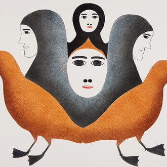 Kingmeata Etidlooie, Spirits emerge (detail), 1987. Mit freundlicher genehmigung des Dom Museums