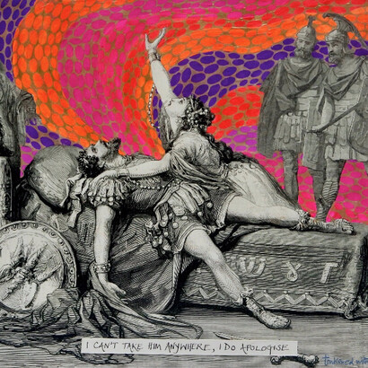 Liza Campbell, Sarah Hiscox and Lucy Temple . Courtesy of Rebecca Hossack Art Gallery
