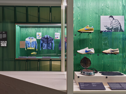 Nike. Form follows motion, exhibition view. Courtesy of Vitra Design Museum