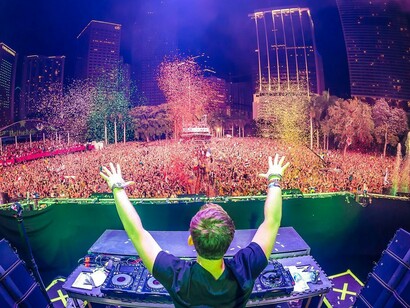 Ultra Music Festival. Un DJ pinchando