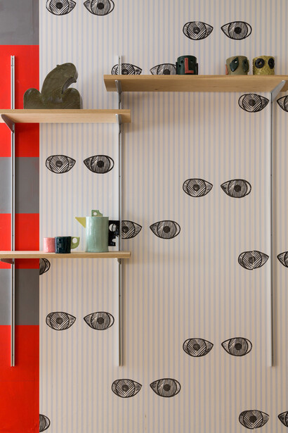 Installation view of Artist Decorators, The Grantchester Pottery at ICA, London, 2013. Photo: Mark Blower