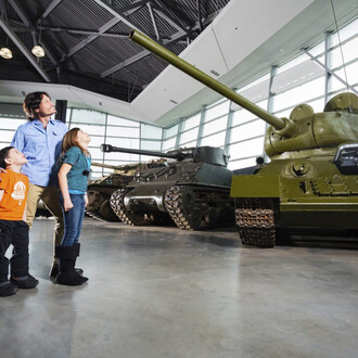 LeBreton gallery. The military technology collection, exhibition view. Courtesy of the Canadian War Museum
