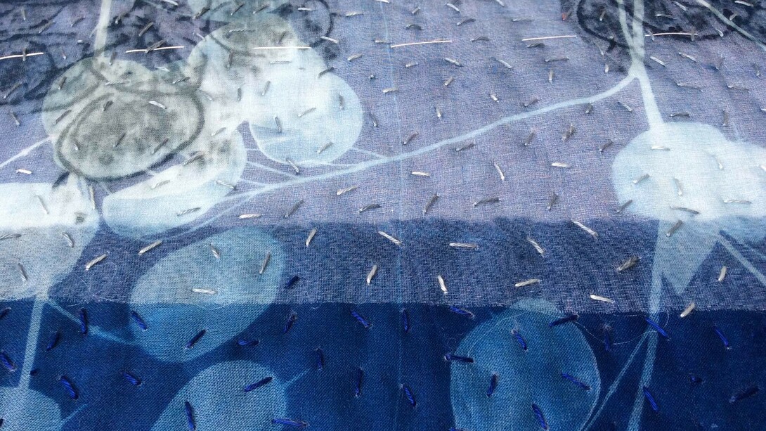 Detail of Honesty Skyline by Pauline Burbidge. Photo PB