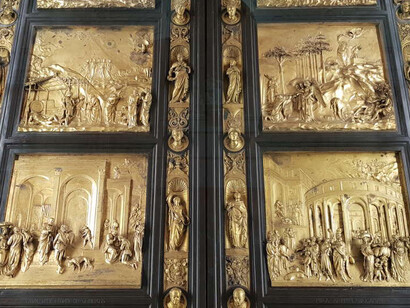 Lorenzo Ghiberti, La Porta del Paradiso, Battistero di San Giovanni, particolare
