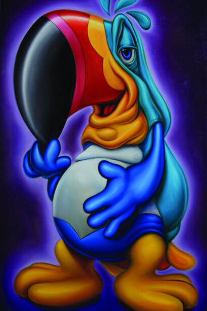 2-Ton Sam, Oil on Canvas, 22x36inch 52x92cm