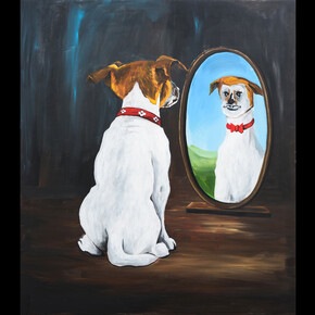 Who’s a Good Boy
2019
acrylic on board 80 x 70 cm