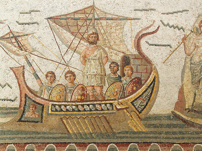 Mosaico romano di Ulisse e le sirene