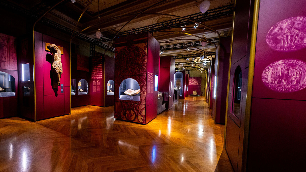 The Přemyslids. A Ruling dynasty and its age, exhibition view. Courtesy of Historical Building of the National Museum
