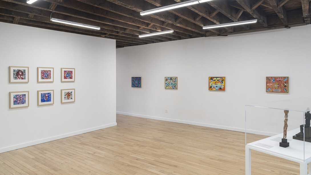 Ayé A. Aton, Image from the past, exhibition view. Courtesy of March Gallery