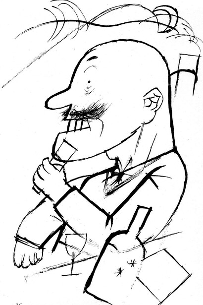 George Grosz, The Absolute Monarchist, 1918, Private collection, ©The Estate of George Grosz