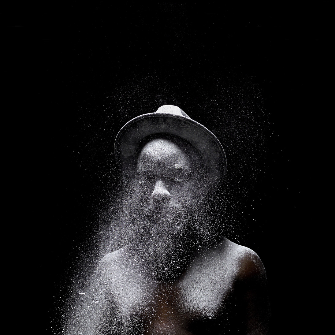 Mohau Modisakeng, Untitled (Metamorphosis), 2015, Inkjet print on Epson UltraSmooth, 150 x 150 cm, Copyright the artist, Courtesy Tyburn Gallery