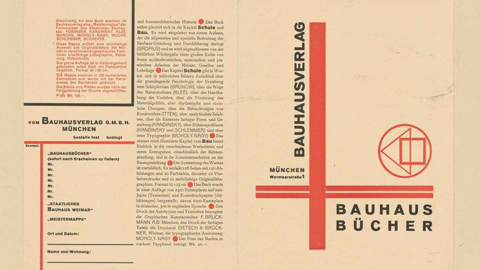 László Moholy-Nagy and New Typography. Courtesy of Kunstbibliothek