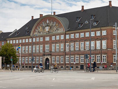 The Ministry of Finance building in Copenhagen, Denmark