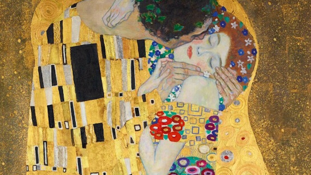 Belvedere Collection & Kiss by Gustav Klimt. Courtesy of Belvedere Museum