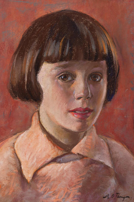 Adam Bruce Thomson, The Artist’s Daughter, Margaret, pastel, 27 x 35.5 cm
