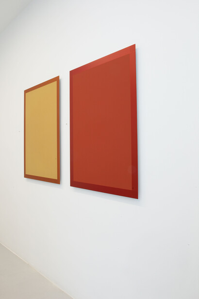 Winston Roeth, Portrait Paintings, 2012-2015, pigmenti Kremer e dispersione di poliuretano su pannelli di alluminio Dibond. 101,6 x 76,2. Ph Bruno Bani. Courtesy Osart Gallery, Milano