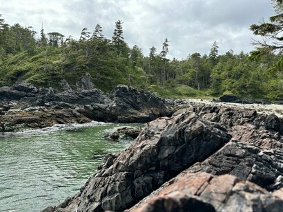 The raw, untouched coastline near Tofino speaks to Vancouver Island’s legacy of resilience — human, ecological, and geological