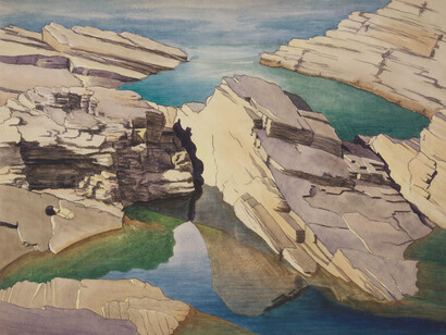 Z. Vanessa Helder, Pool below kettle falls, 1939-1941. Courtesy of SAM