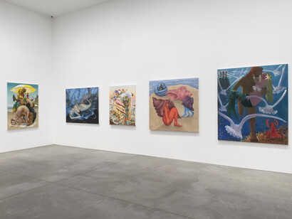 Beach, group presentation, 2023, installation view, Nino Mier Gallery, Soho. Courtesy of Nino Mier Gallery, NYC