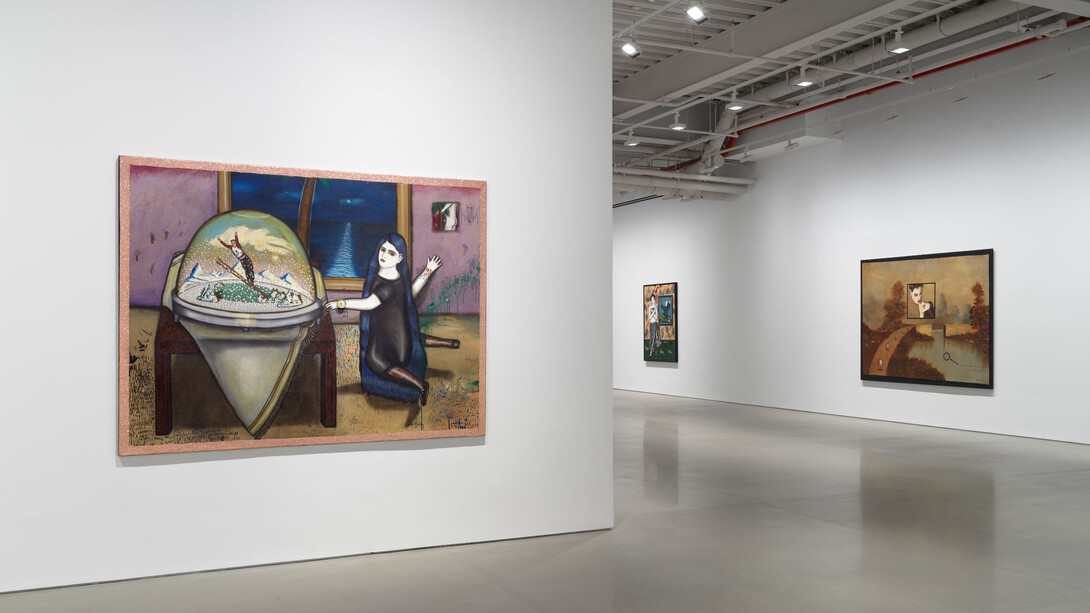 Julio Galán, vista de exhibición. Cortesía de Luhring Augustine