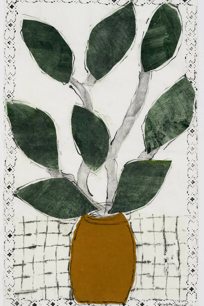 Isabella Ducrot, Vaso con foglie, 2025. Courtesy of Maja Arte Contemporanea
