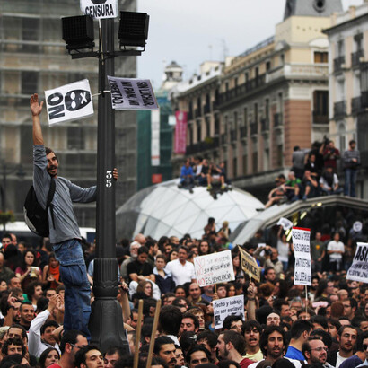 Manifestaciones del movimiento 15-M, 2011, Madrid, España