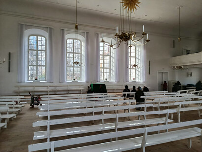 Iglesia Morava en Herrnhut, Sajonia, Alemania