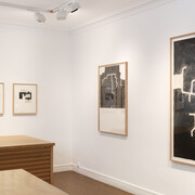 Eduardo Chillida, Estampes choisies, vue d'exposition. Avec l'aimable autorisation de la Galerie Lelong