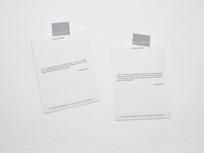 David Horvitz, I will think about you for one minute,
Ongoing project, 1 minute