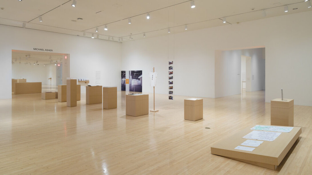 Michael Asher, exhibition view. Courtesy of MOCA