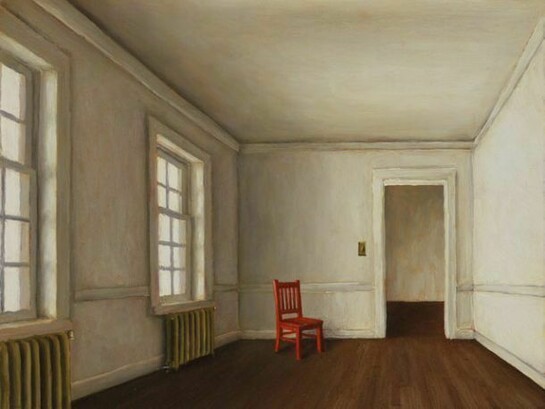 Harry Steen, White Room, oil on board, 6 x 8 inches