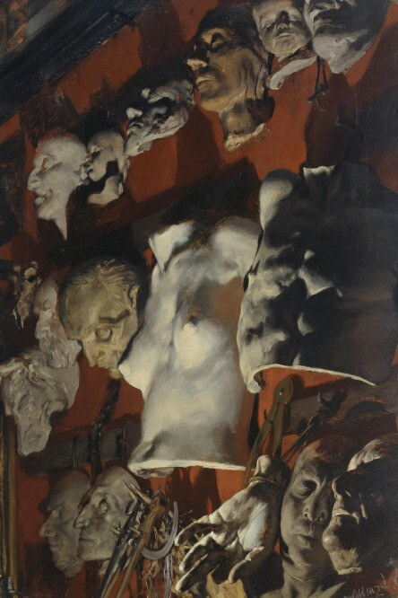 Adolph Menzel, Atelierwand, 1872