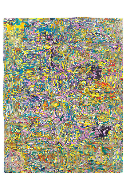 David Allan Peters, Untitled #11, 2015, Acrylic on wood panel, 18 x 14 inches, 45.7 x 35.6 cm