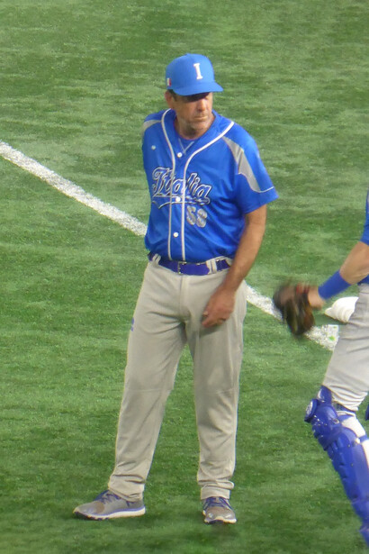 Mike Borzello, entrenador de béisbol italoamericano en el Clásico Mundial de Béisbol de 2023