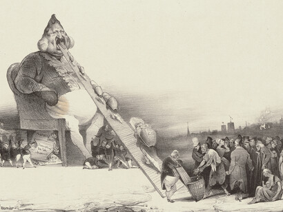 Honoré Daumier, Gargantua (detail), 1831 (unpublished). Mit freundlicher genehmigung des Albertina Museums