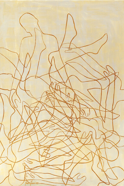 Laura Zeni, Risveglio, 2012, acrylic on canvas paper, 140 x 100 cm