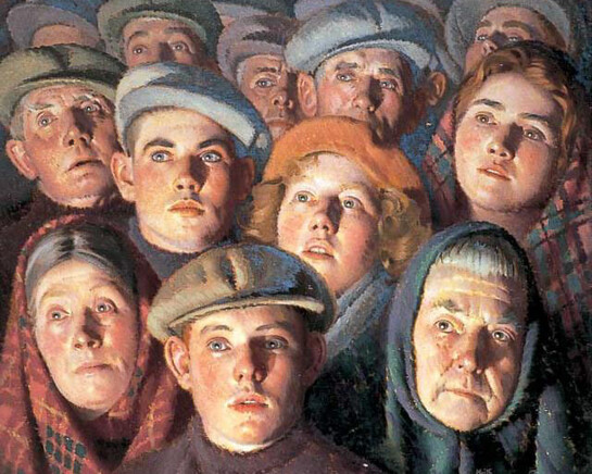 Harbour Crowd, c.1930, by Keith Henderson
Keith Henderson, Harbour Crowd, c. 1930, Worthing Museum and Art Gallery © Estate of Keith Henderson 
