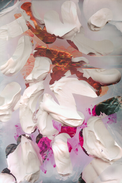 André Hemer, A Hot Mess #6, 2015, Acrylic and pigment on canvas, 183.5 x 137.5 cm
